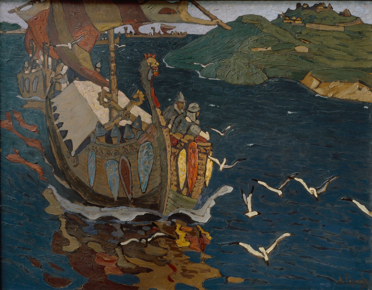 Visitantes estrangeiros, 1902 de Nikolai Konstantinowitsch Roerich