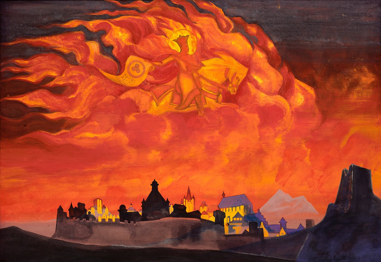 Sophia - a sabedoria do Todo-Poderoso Protectrix de Santa, 1932. de Nikolai Konstantinowitsch Roerich