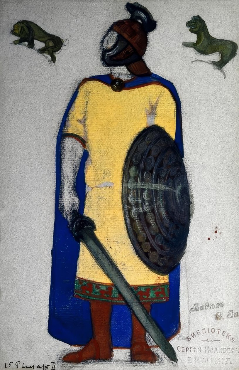 Wagner  Tristan u. Isolde  Estatueta  Roerich de Nikolai Konstantinowitsch Roerich