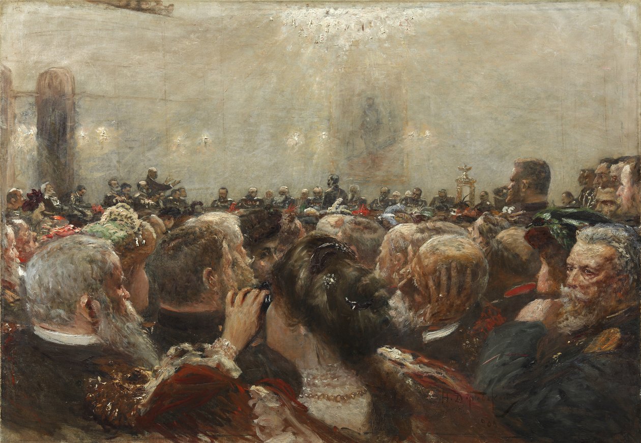 O Julgamento de Port Arthur, 1909 de Nikolai Nikanorovich Dubovskoy