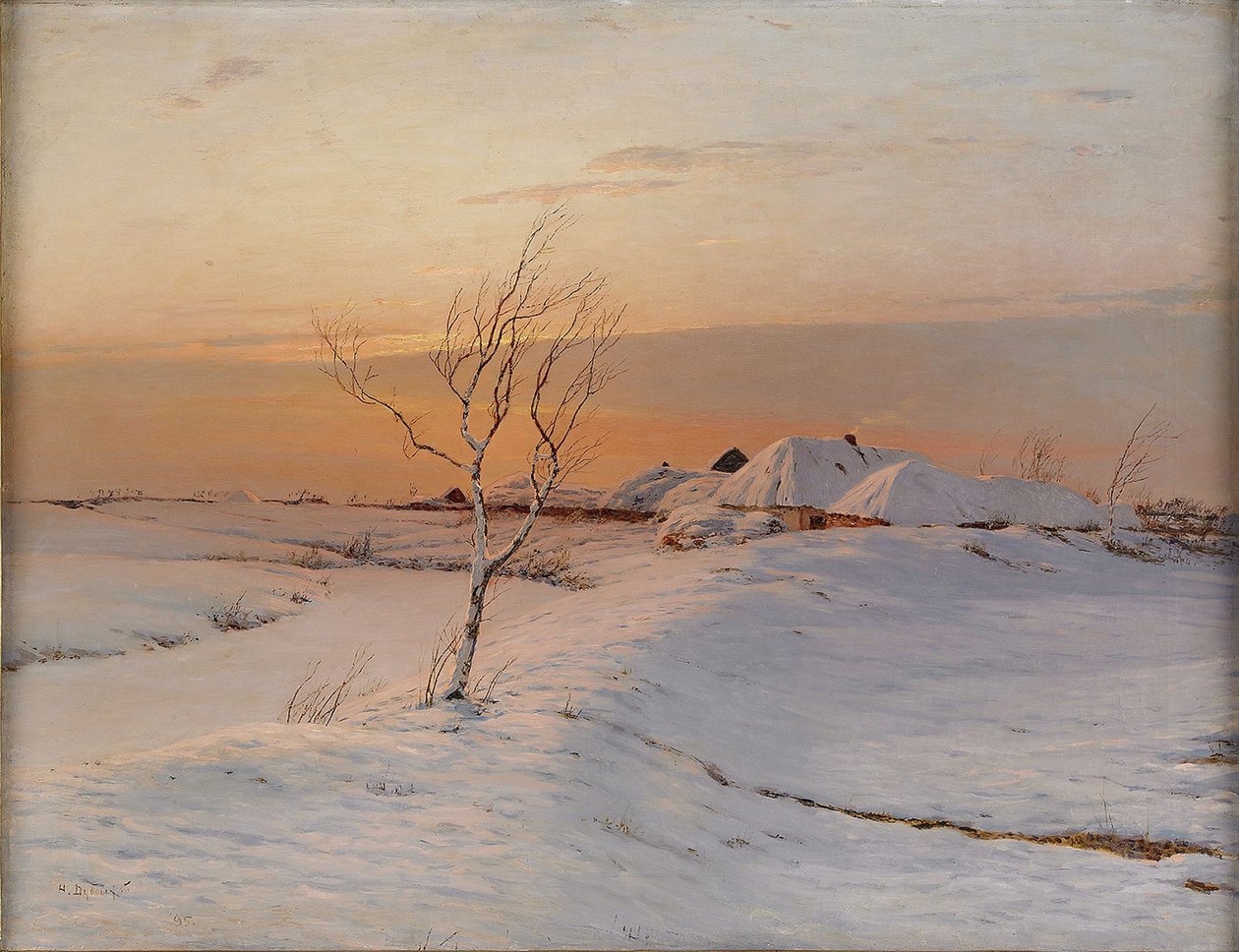 Noite de inverno, 1895 de Nikolai Nikanorovich Dubovskoy