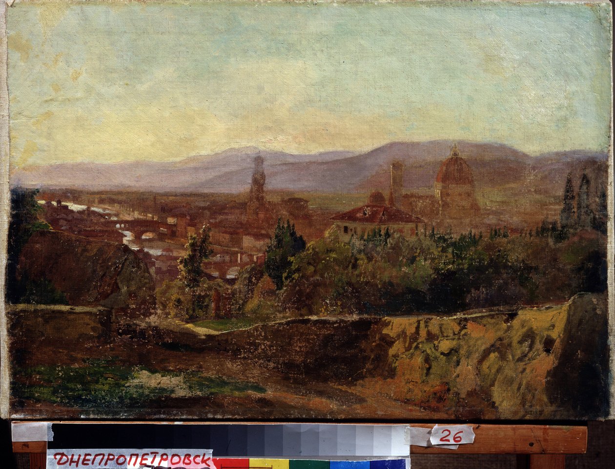 Florença (Itália) (Florença). Pintura de Nikolai Nikolayevich Ge (Gay) (1831-1894), óleo sobre tela de Nikolai Nikolajevitch Gay