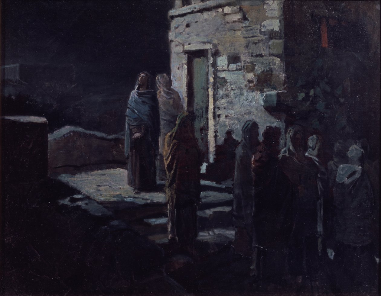 Cristo depois da Última Ceia no Getsêmani, 1888 de Nikolai Nikolayevich Ge