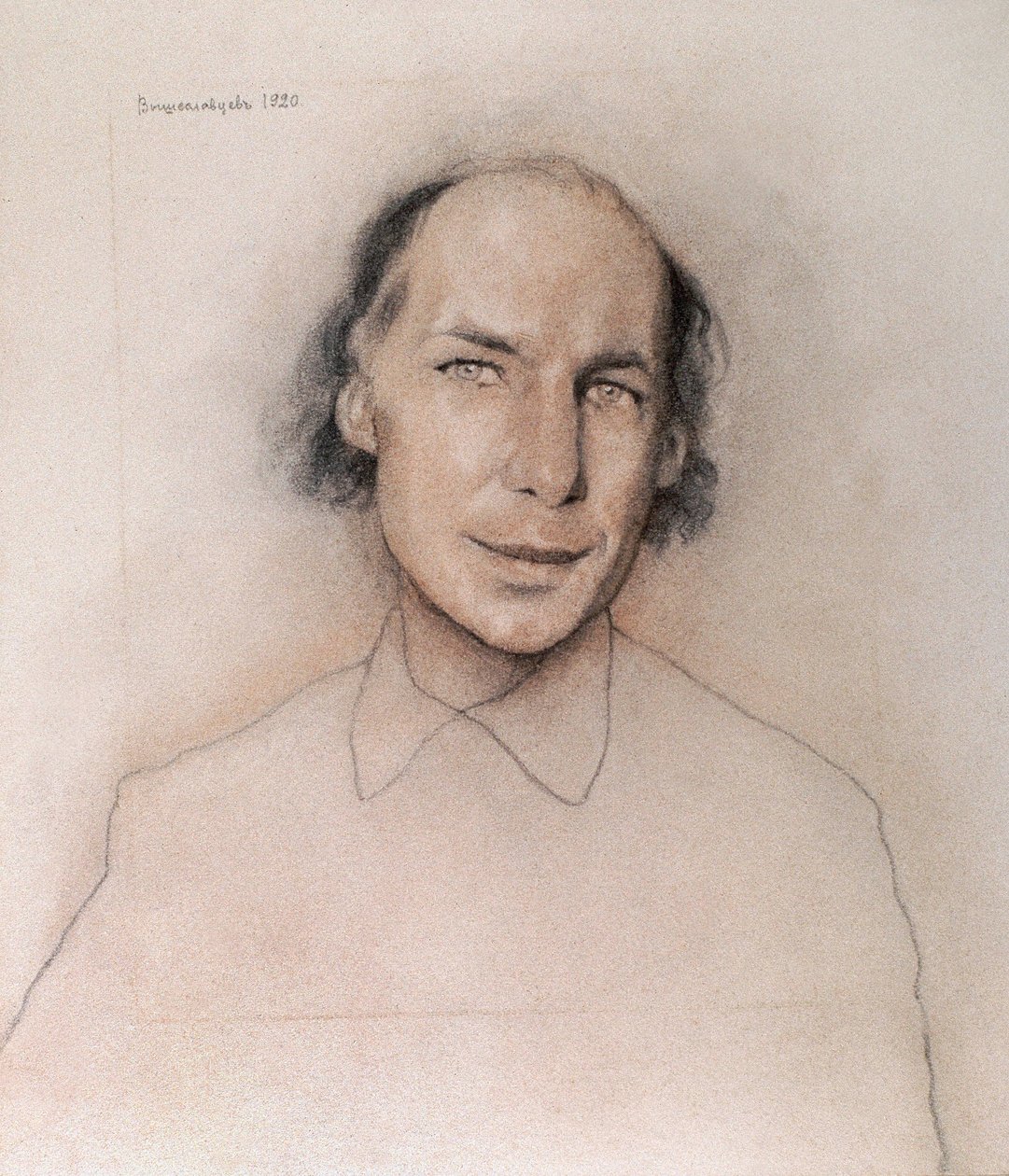 Retrato do escritor russo Andrei Biely (ou Belyj ou Beli de Nikolai Nikolayevich Vysheslavtsev