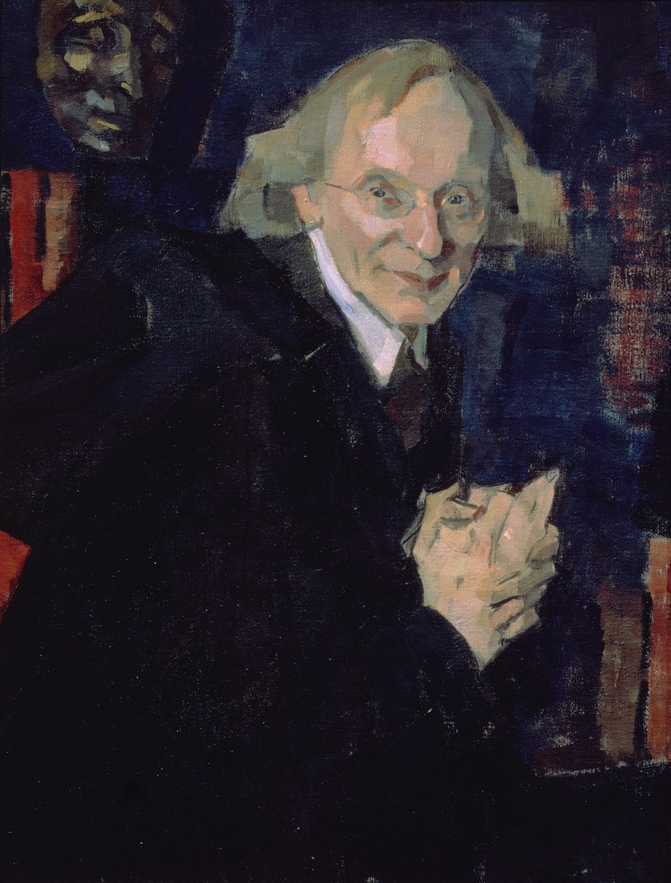 Retrato do Poeta Vyacheslav Ivanovich Ivanov (1866-1949) c.1920 (óleo sobre tela) de Nikolai Pavlovich Ulyanov