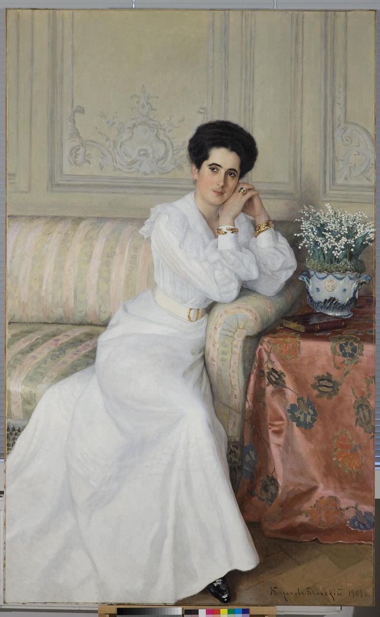 Retrato da condessa Darya Mikhaylovna Gorchakova, née Bibikova, 1903 de Nikolai Petrovich Bogdanov Belsky