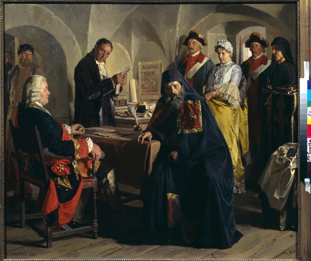 Princesa Praskovia Yusupova (1795-1820) antes de se tornar freira. Pintura por Nicholas (Nikolai) Nevrev (1830-1904), óleo sobre tela de Nikolai Vasilievich Nevrev