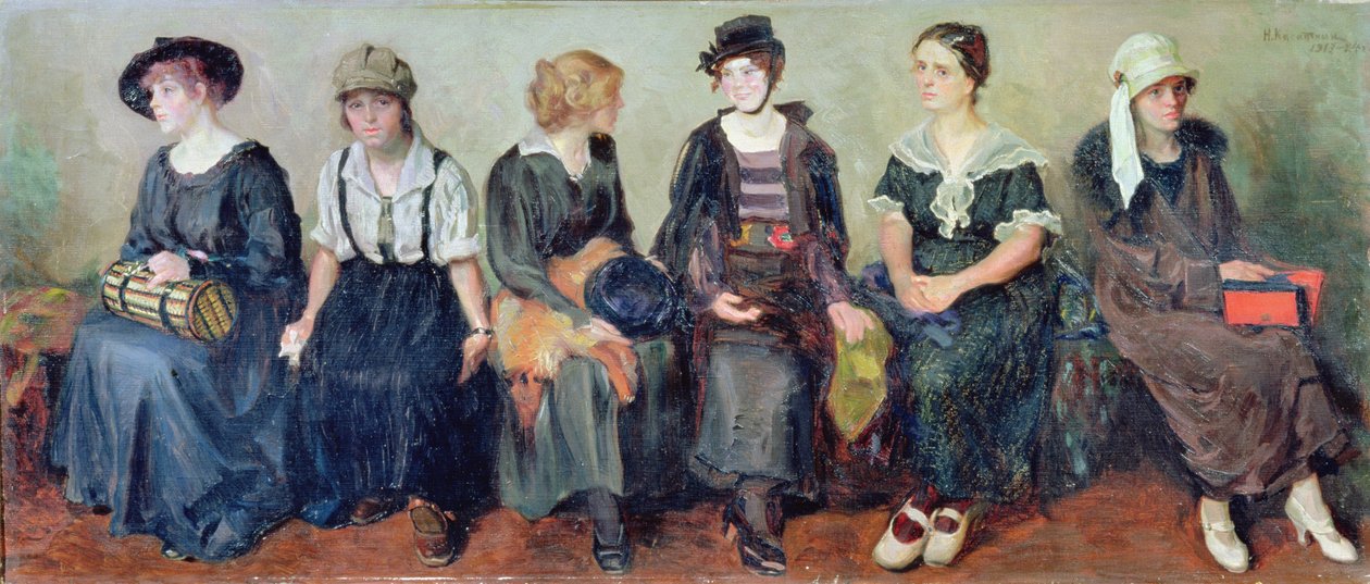 Grupo de Atores, 1913-24 de Nikolaj Alekseevich Kasatkin