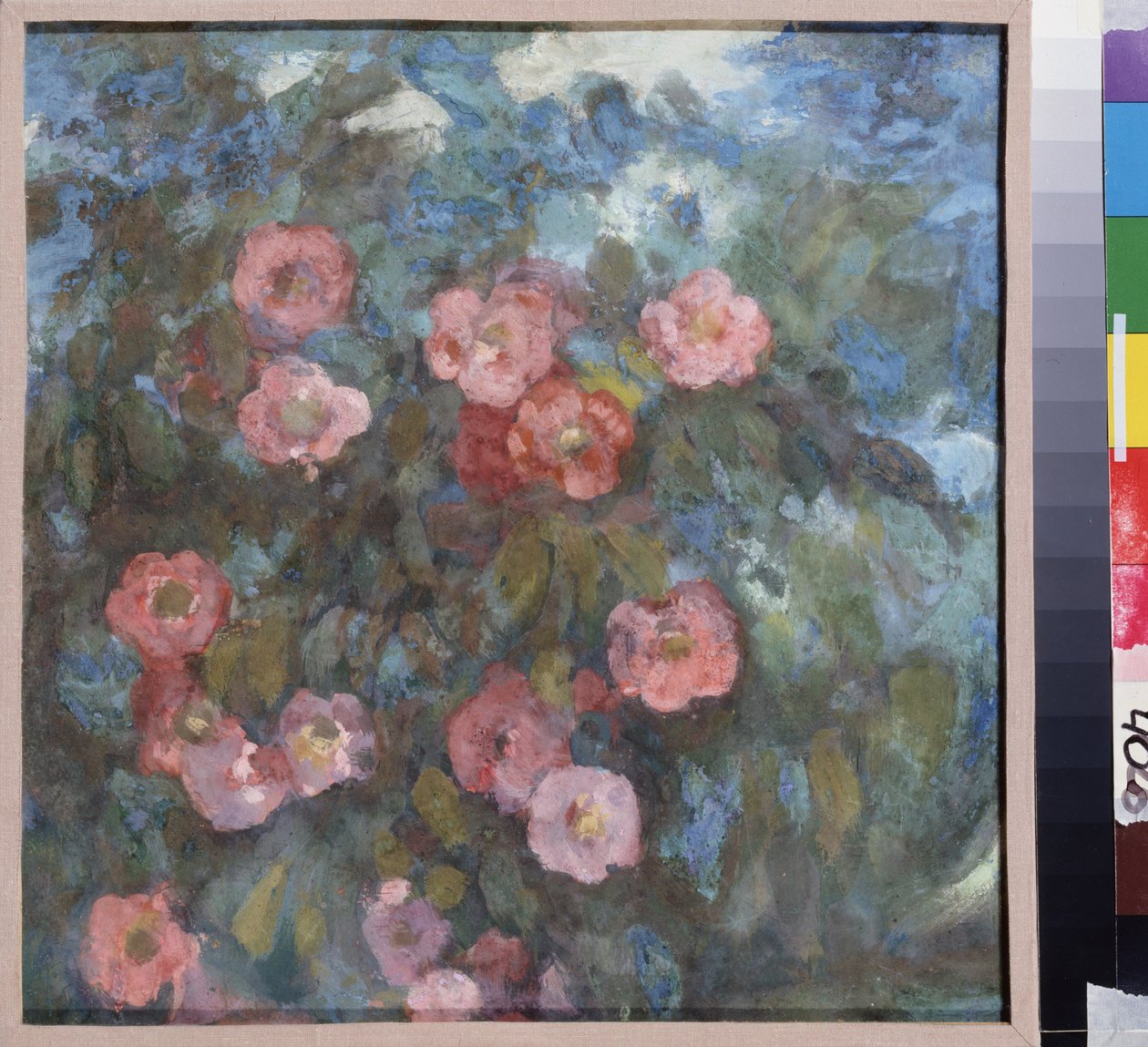 Buquê de flores. Obra de Nikolai Nikolayevich Sapunov (Sapounov) (1880-1912), têmpera sobre papelão, cerca de 1910. Arte russa, século XX, art nouveau. Museu Estadual ao Ar Livre Rostov, Moscou. de Nikolaj Nikolaevic Sapunov