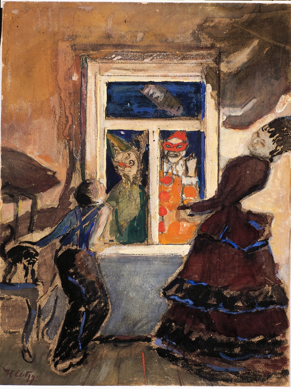Mummers, 1908. de Nikolaj Nikolaevic Sapunov