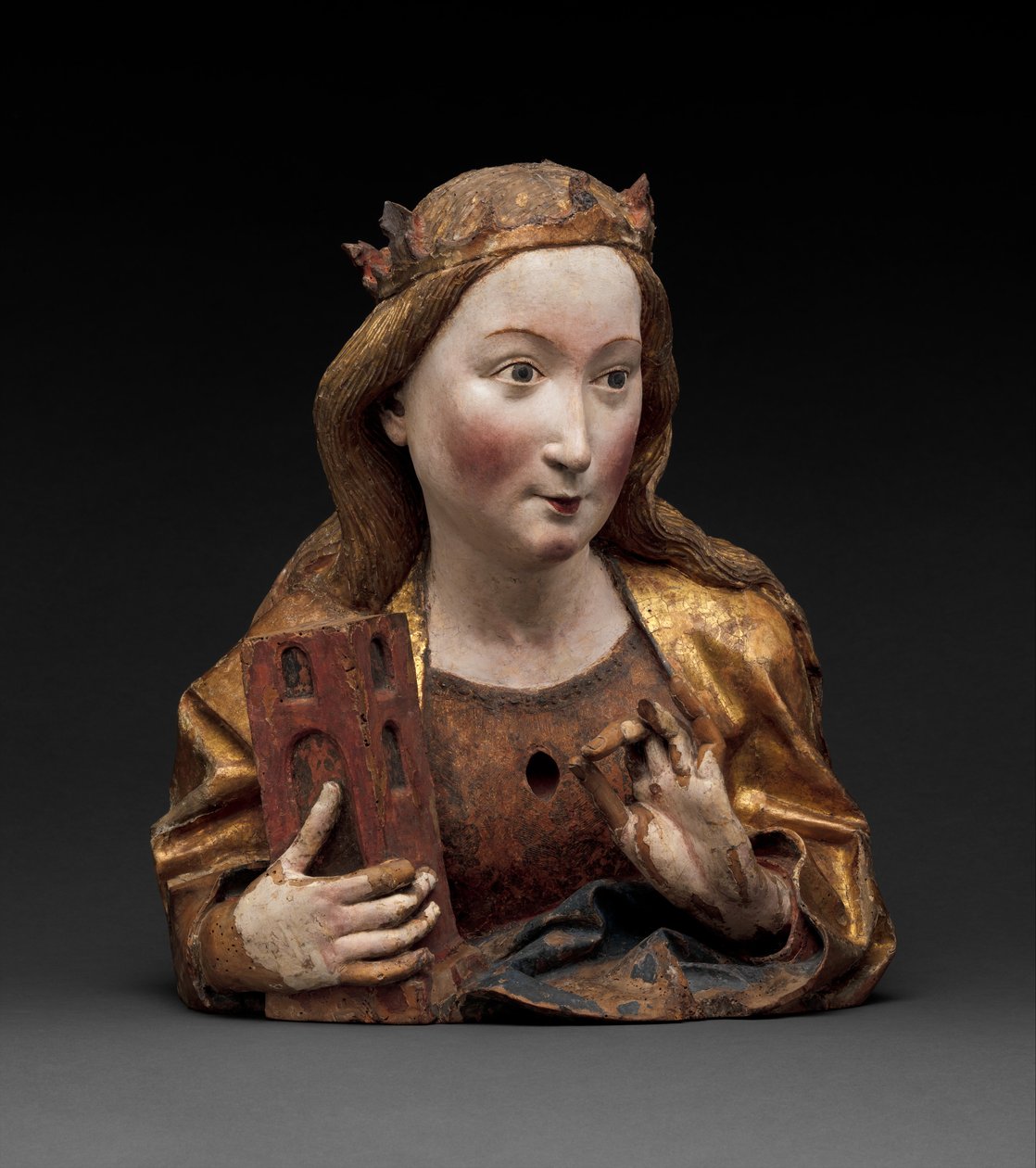 Busto Relicário de Santa Bárbara, c.1465 de Nikolaus Gerhaert von Leyden
