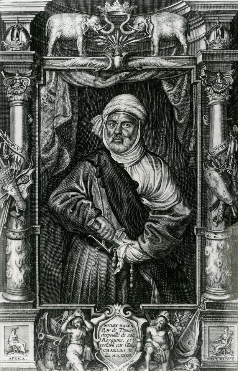 Abu l-Hasan Ali, também chamado Muley Hacén, 1535 de Nikolaus van der Horst