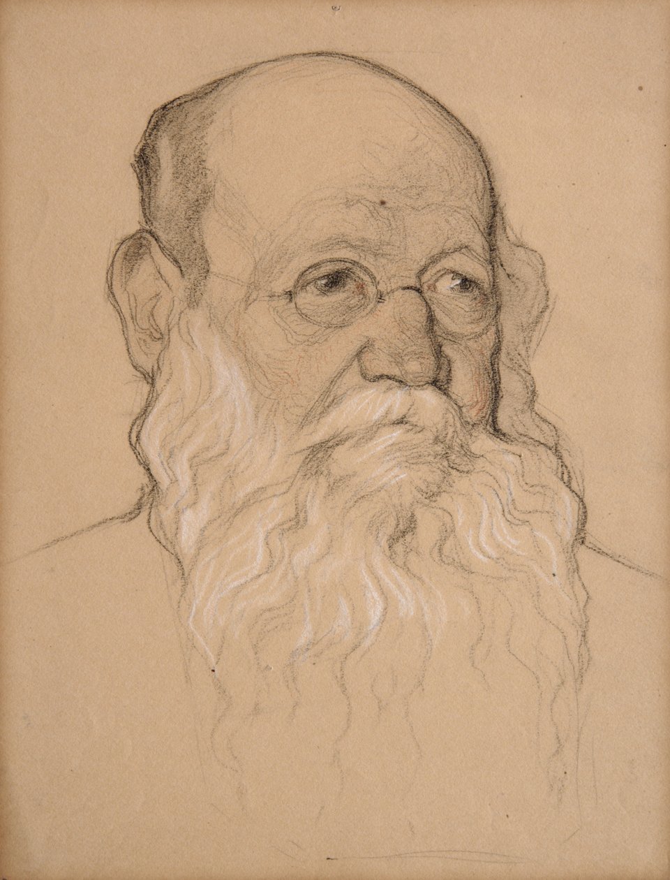 Piotr Kropotkin, 1920-21 (giz no papel) de Nikolay 1873 1932 Andreyev