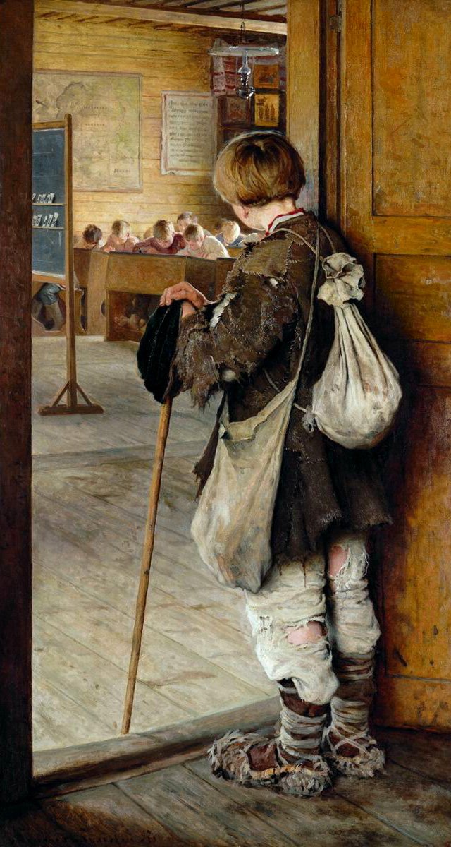 Nas portas da escola de Nikolay Bogdanov Belsky