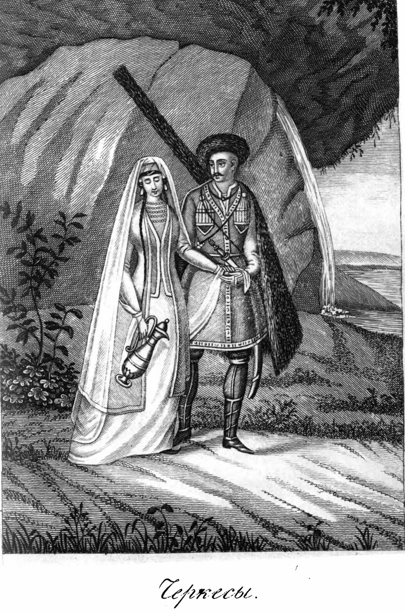 Cherksei - o Cáucaso seus habitantes de Gorsky na sua situação atual de Nikolay Danilevsky