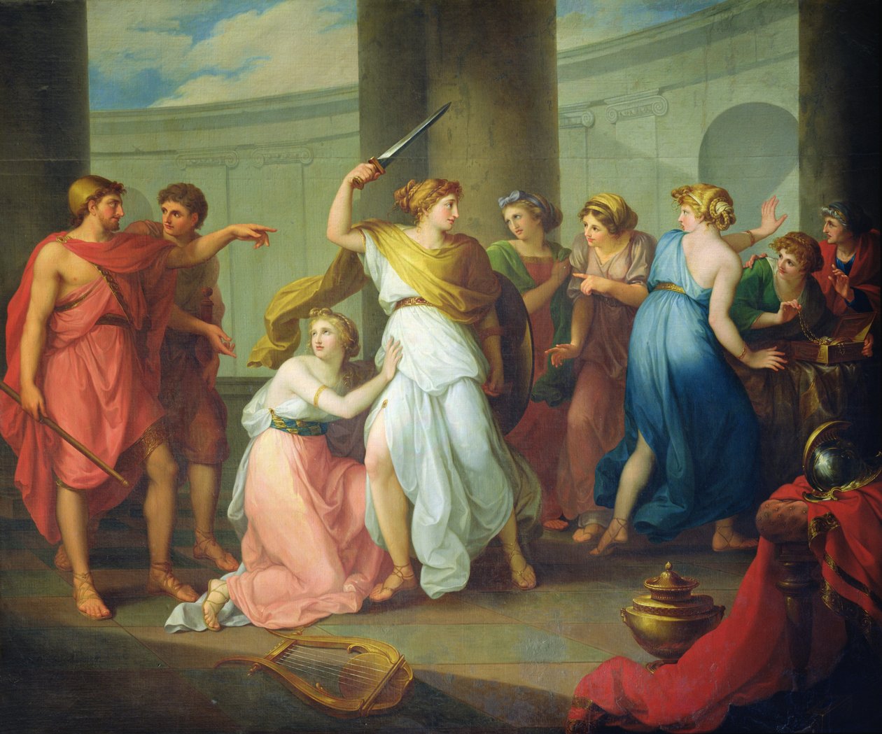 Aquiles reconhecido, 1799 de Nikolay Ivanovich Argunov