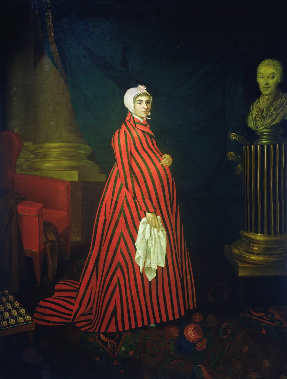 Retrato da atriz e cantora Praskovya Zemchugova também conhecida como condessa Sheremetyeva, 1803 de Nikolay Ivanovich Argunov