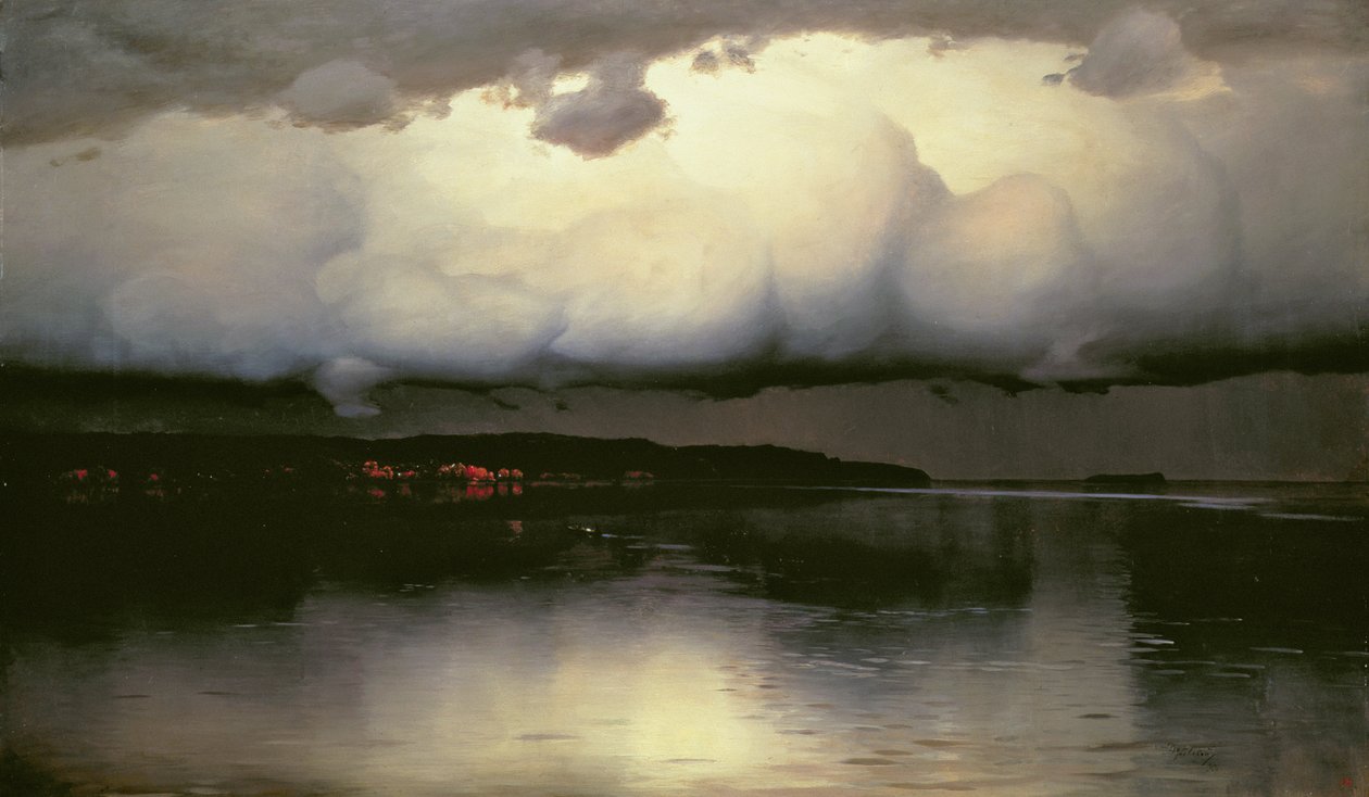 Ele ficou calmo, 1890 de Nikolay Nikanorovich Dubovskoy