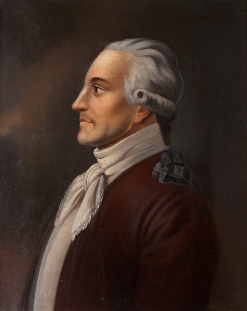 Retrato do poeta Yakov Knyazhnin 1742-1791, 1854-1858 de Nikolay Ivanovich Polivanov