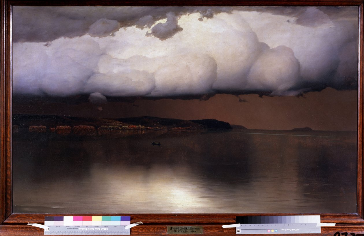 Silêncio (Silêncio). Pintura de Nikolai Nikanorovich Dubovskoy (1859-1918), huile sur toile de Nikolay Nikanorovich Dubovskoy