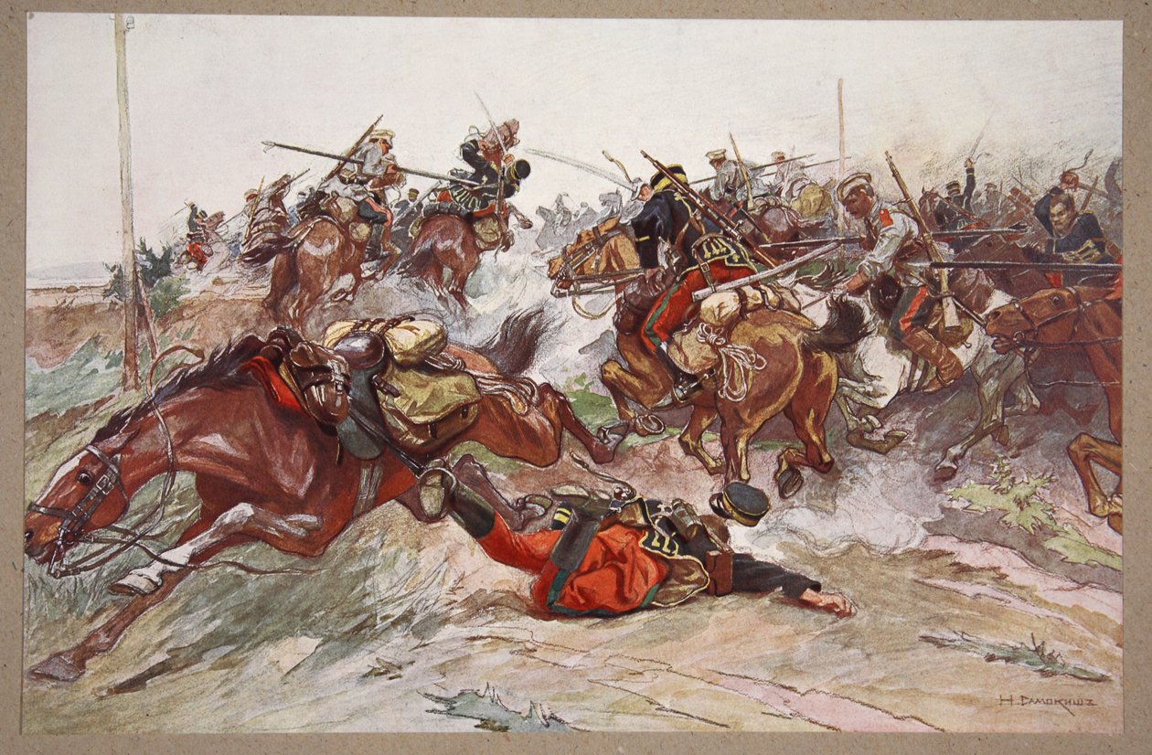 A Batalha de Wafangou de Nikolai Semyonovich Samokish