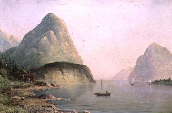 Uma cena de fiorde de Nils Hans Christiansen
