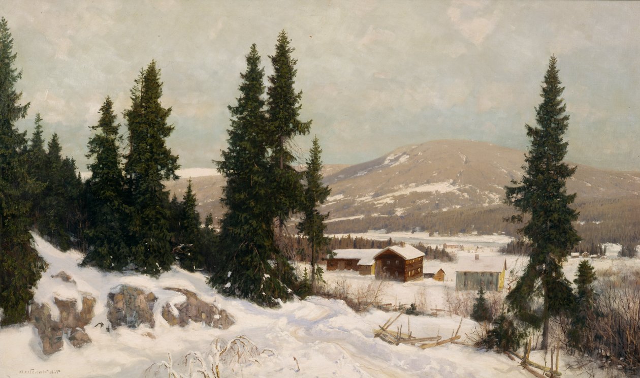 De Osterdalen (óleo sobre tela) de Nils Hansteen