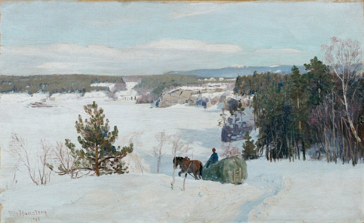 Paisagem de inverno de Nils Hansteen