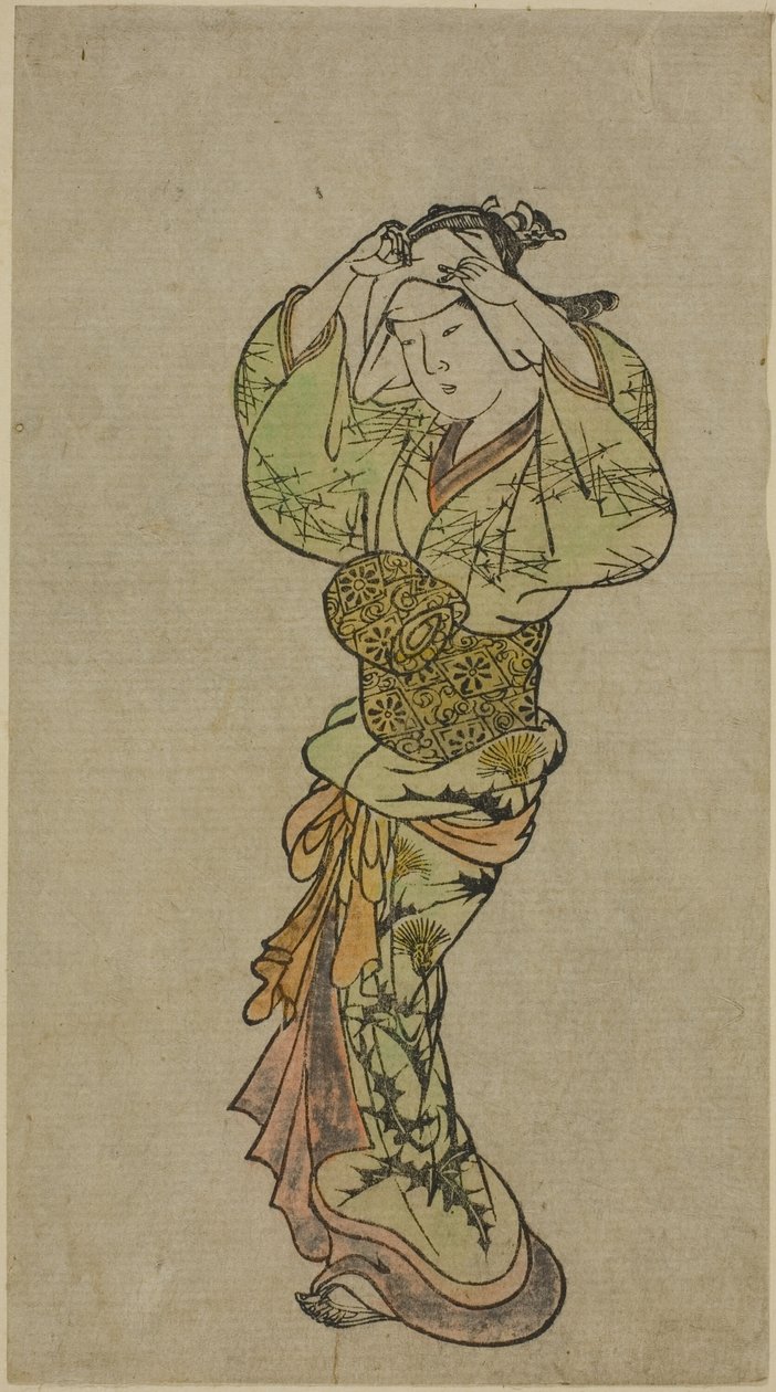 Um dançarino de Nishikawa Sukenobu