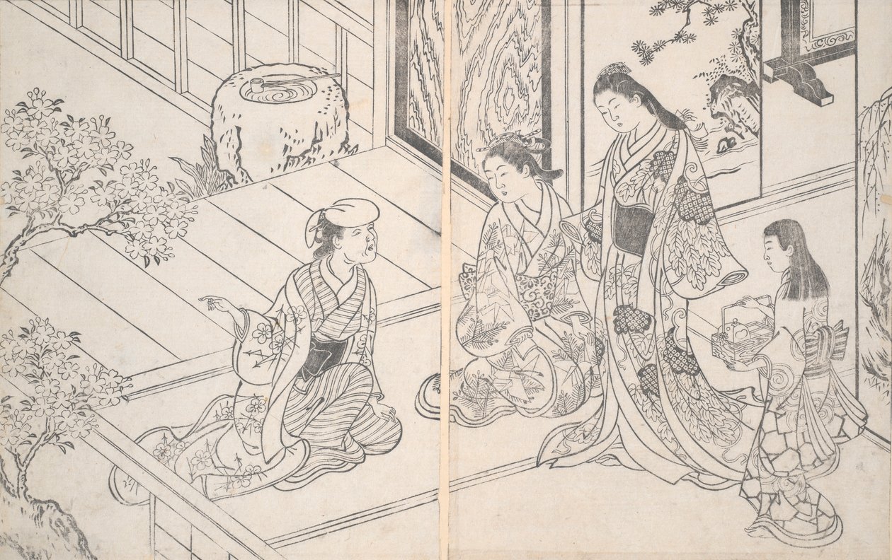 Uma Cena Doméstica de Nishikawa Sukenobu