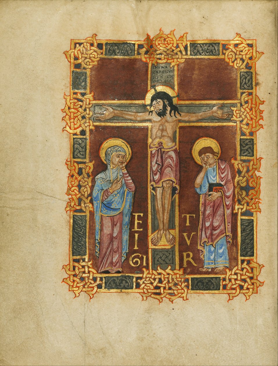 A crucificação de Nivardus of Milan