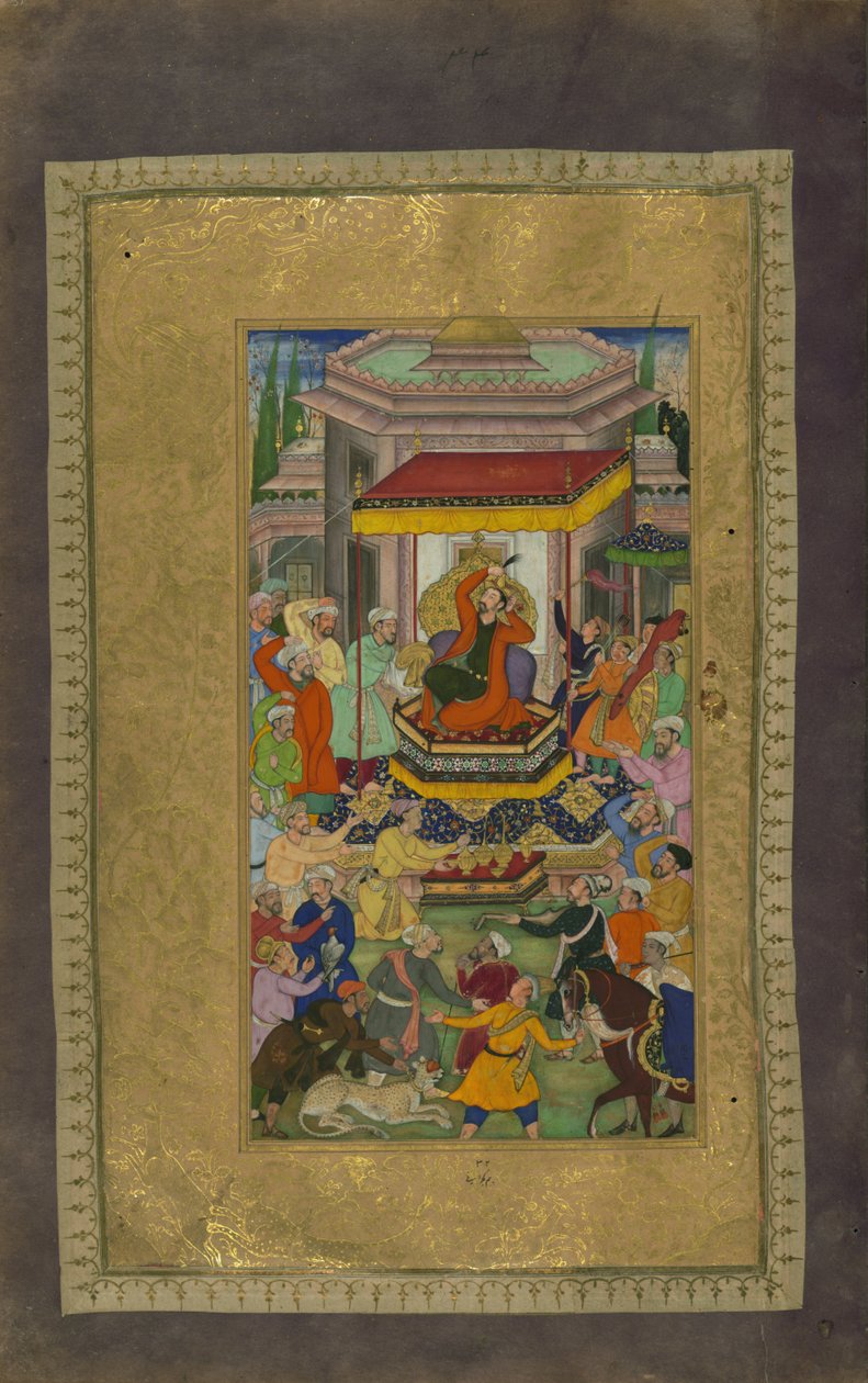 Alexandre, o Grande, entronizado em Persépolis de Nizami Ganjavi