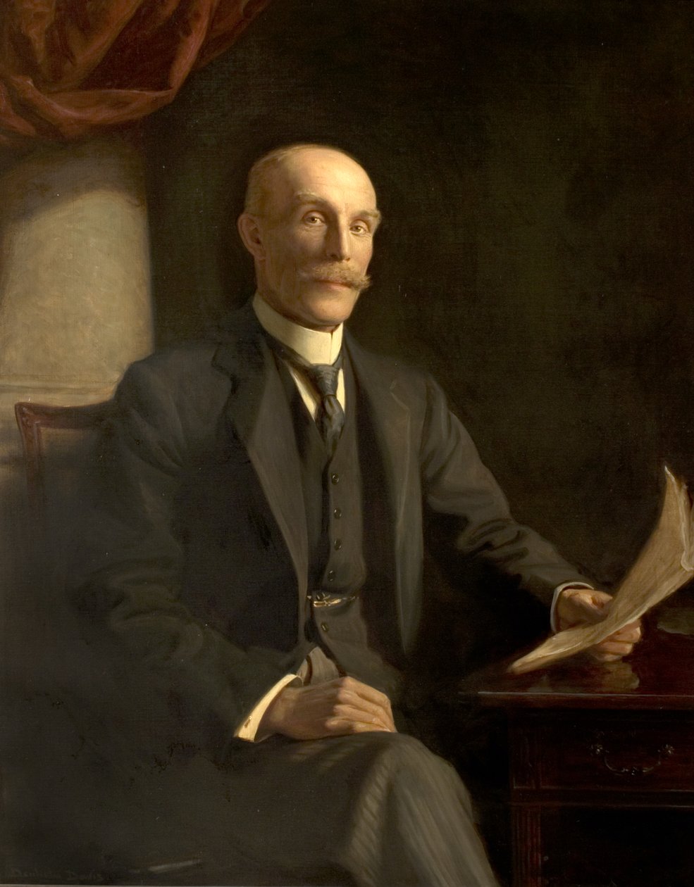Sir John T. McCraith, JP (óleo sobre tela) de Noel Denholm Davis