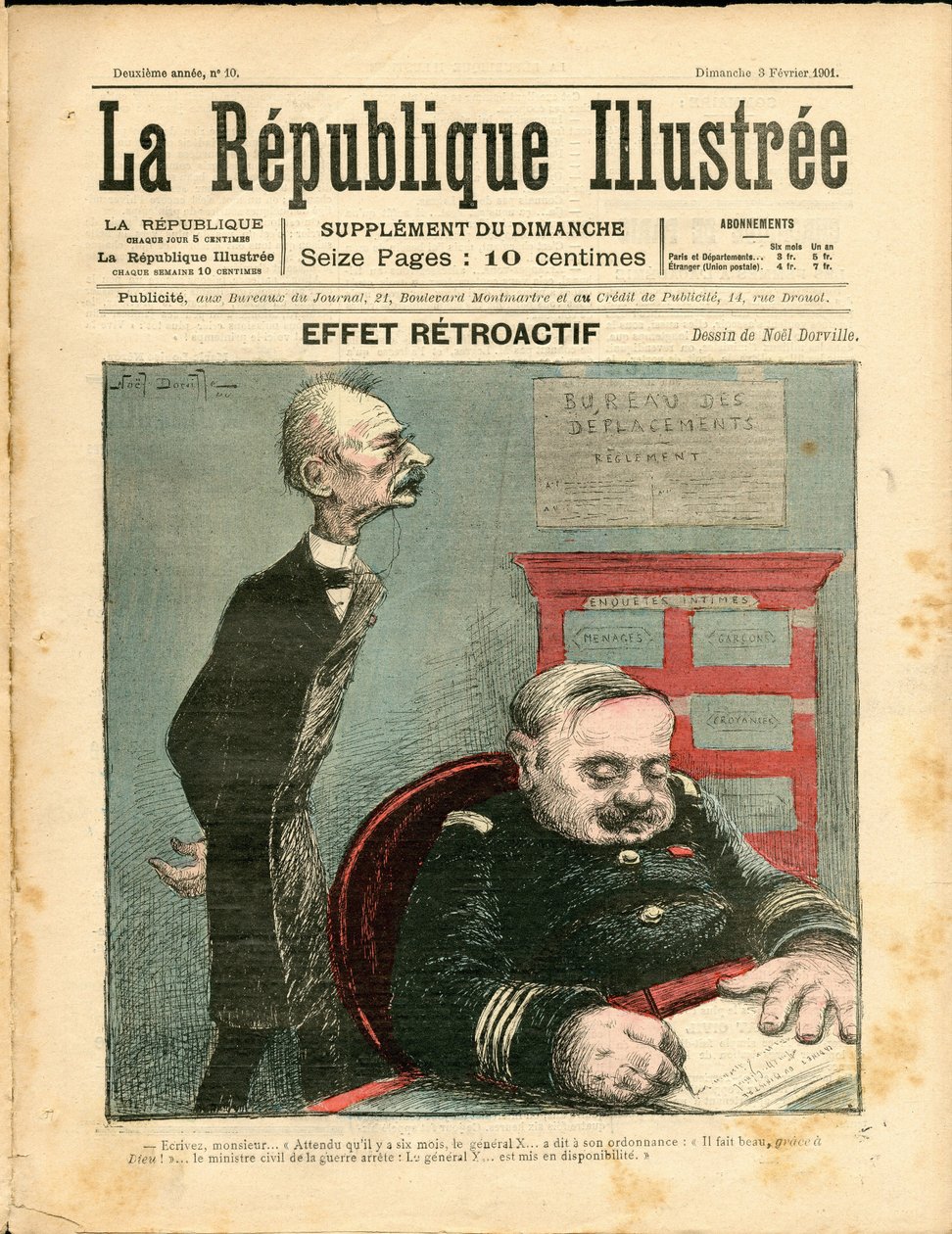 Capa da "Ilustração republiqua". de Noel Dorville