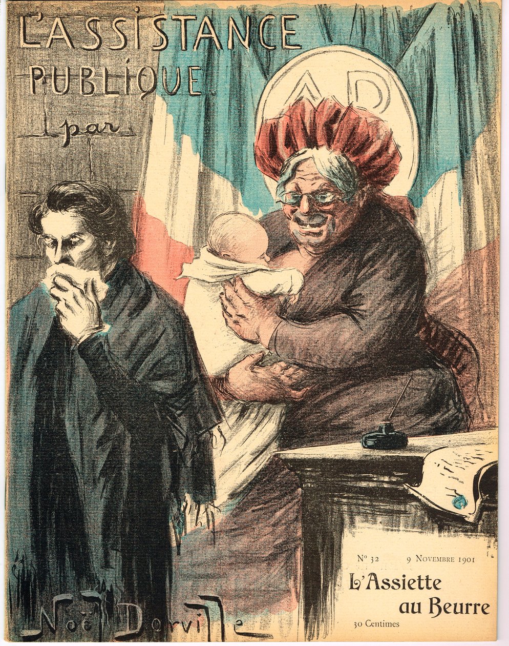 Capa de "The Butter Plate", Satirique en Colours de Noel Dorville