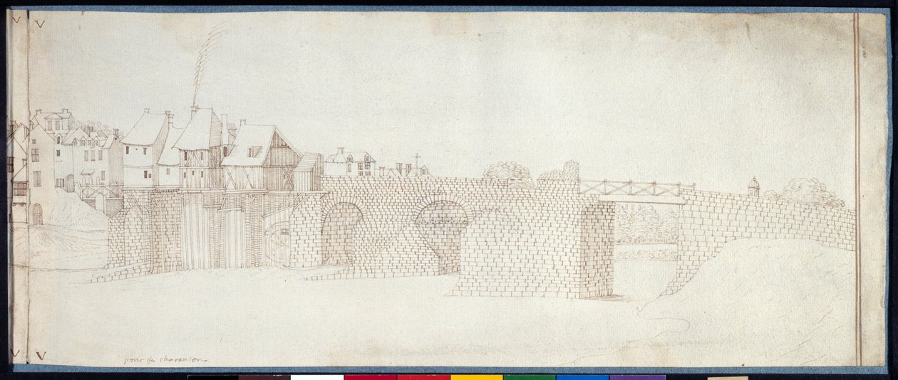 Panorama de Charenton (caneta e tinta sobre papel) de Noel Gasselin