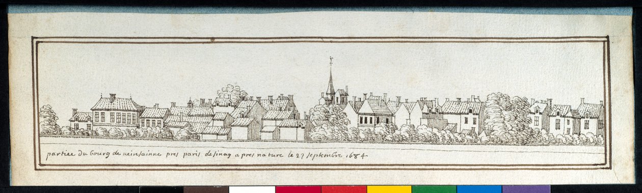 Parte da comuna de Vincennes (caneta e tinta sobre papel) de Noel Gasselin