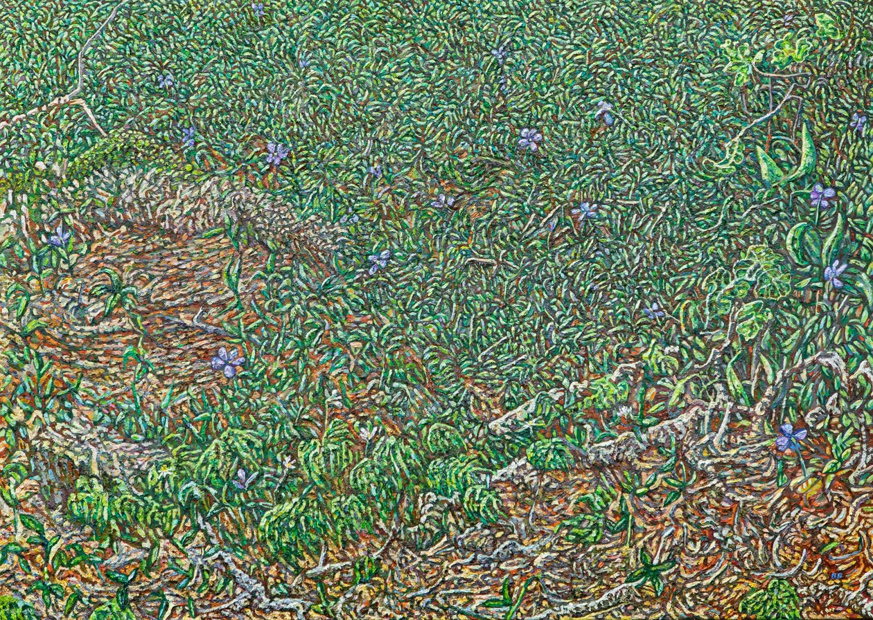 Enzilbett, 2023 (óleo sobre linho) de Noel Paine
