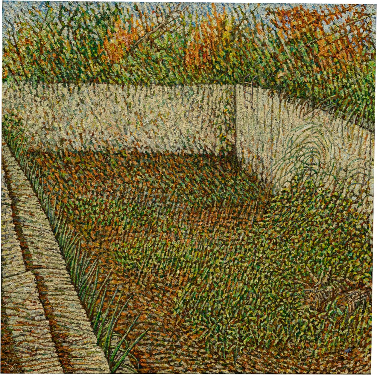 Tempo na piscina, 2022 (óleo sobre linho) de Noel Paine
