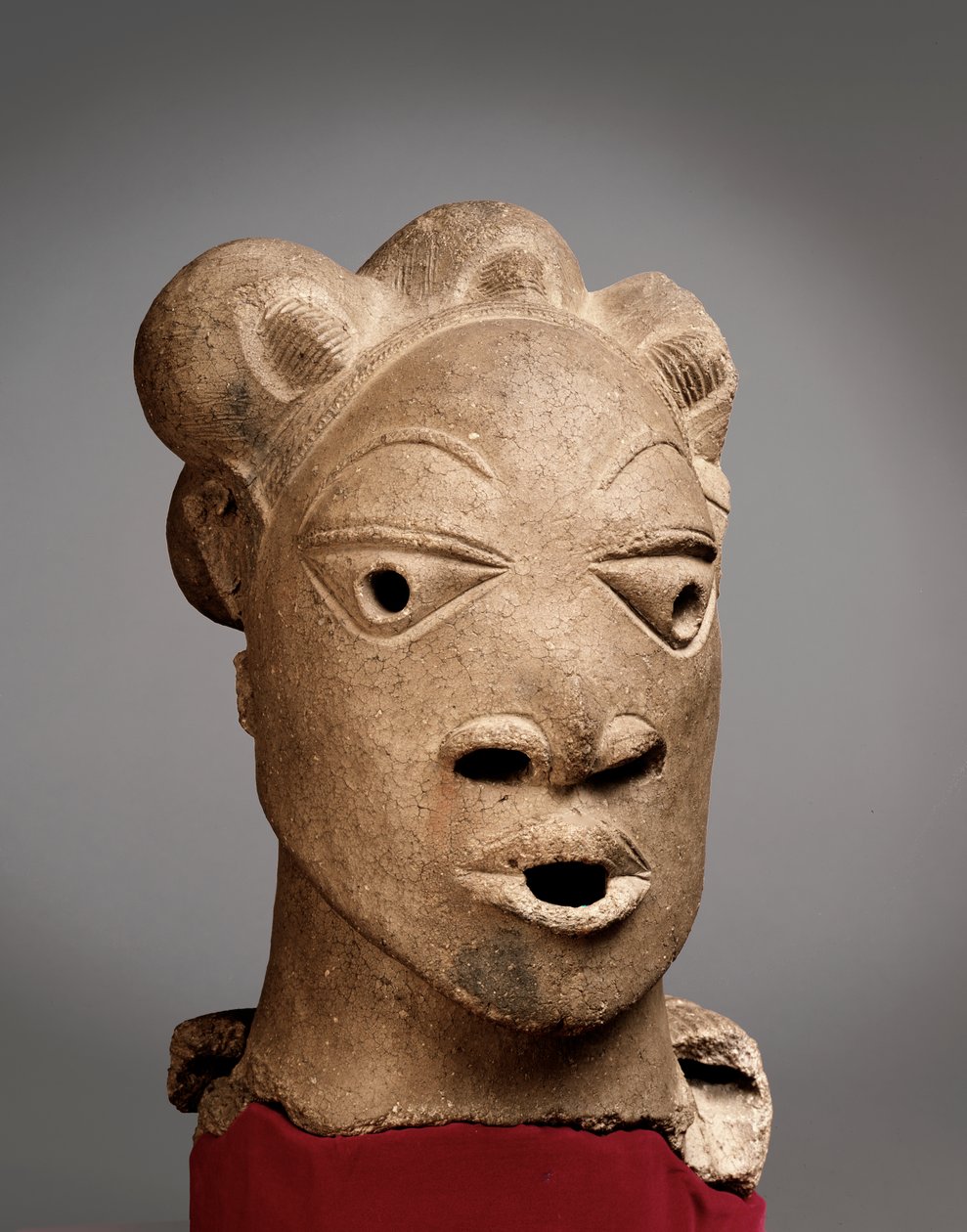 Chefe de Rafin Kura, Nigéria, 500 aC - 200 dC (terracota) de Nok Culture