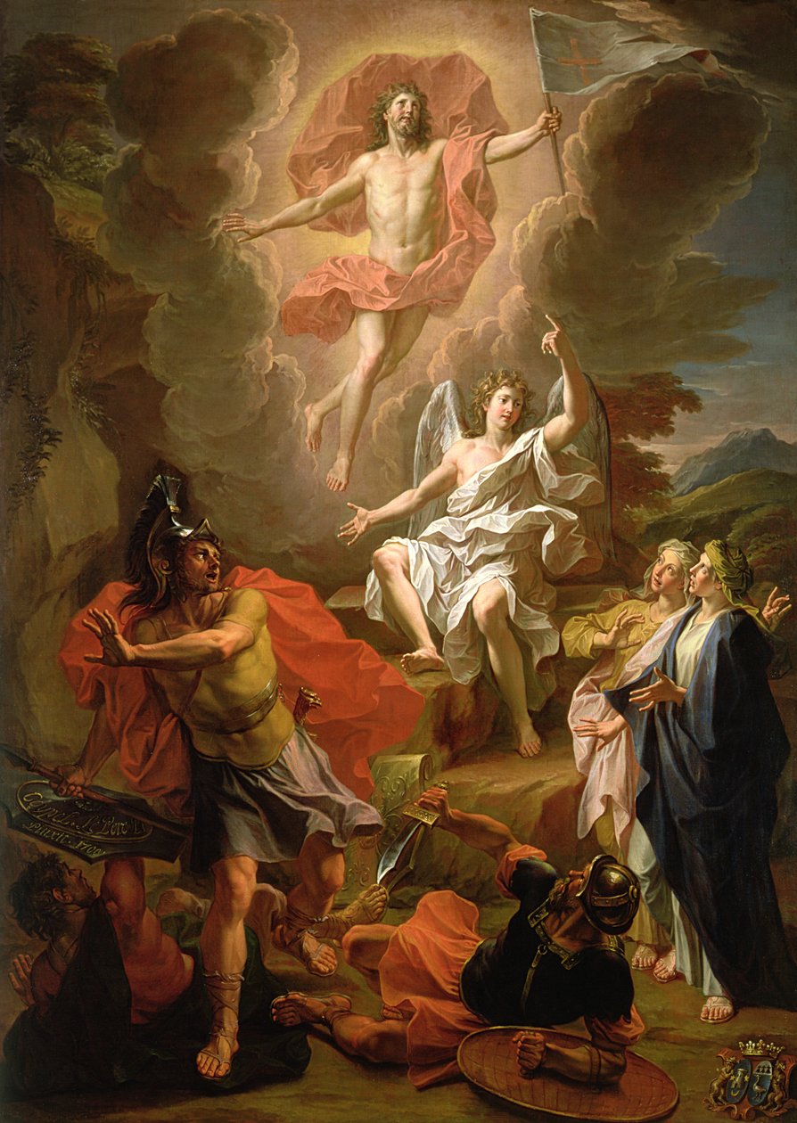 A ressurreição de Cristo, 1700 de Noël Coypel