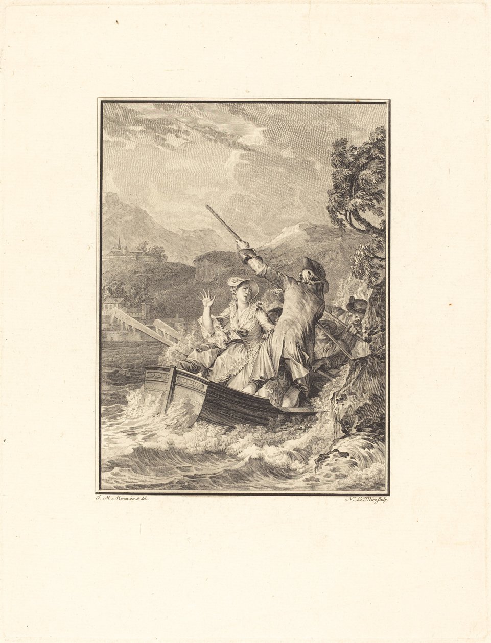 A casca de Noël Le Mire after Jean Michel Moreau