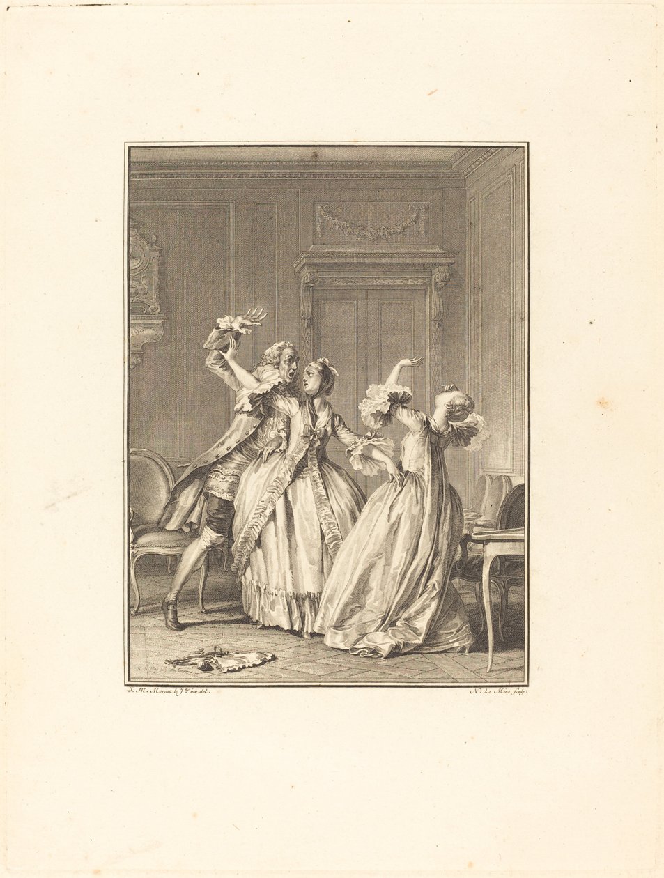 O fole de Noël Le Mire after Jean Michel Moreau