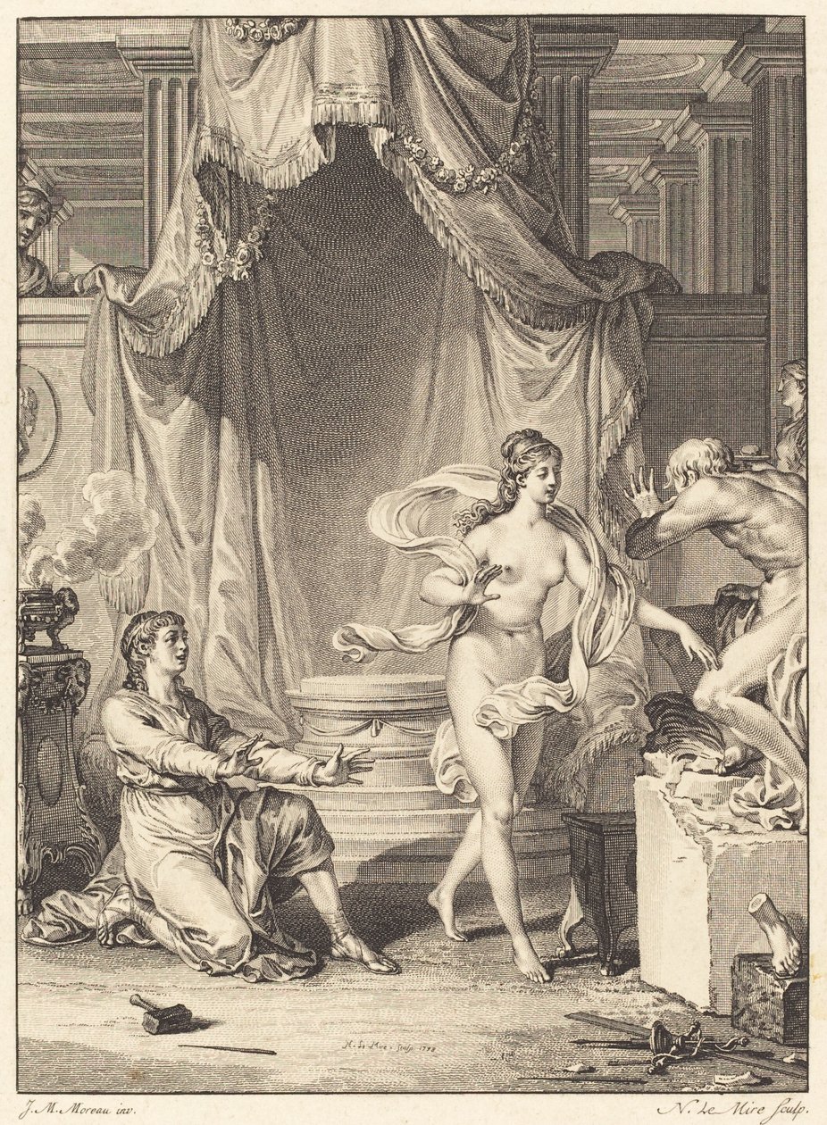 Pigmalião de Noël Le Mire after Jean Michel Moreau