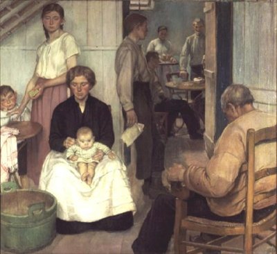 O Salão de festas, Cafe Loos, Etaples de Nora Lucy Mowbray Cundell