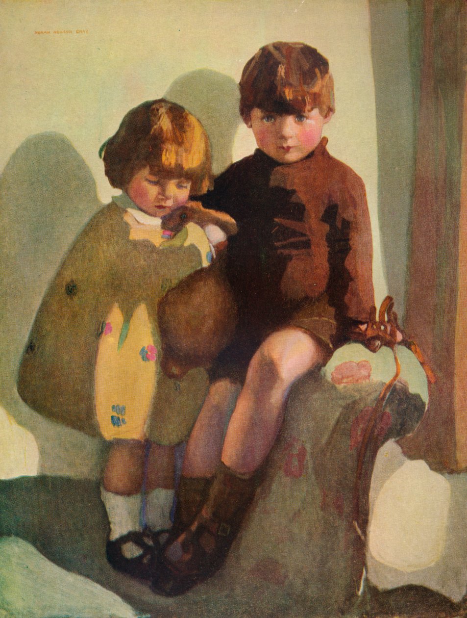 Ian e Rosemary, c1923 de Norah Neilson Gray