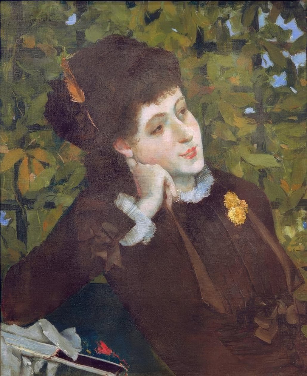 Retrato de uma mulher (Berthe Morrisot) de Norbert Goeneutte