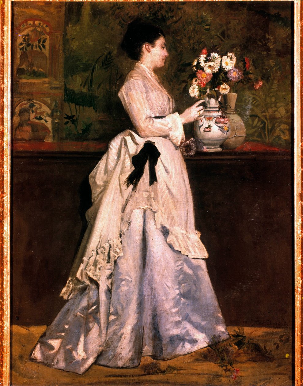 A Mulher na Pintura de Bouquet de Norbert Goeneutte (1854-1894). Século XIX. Colecção privada de Norbert Goeneutte