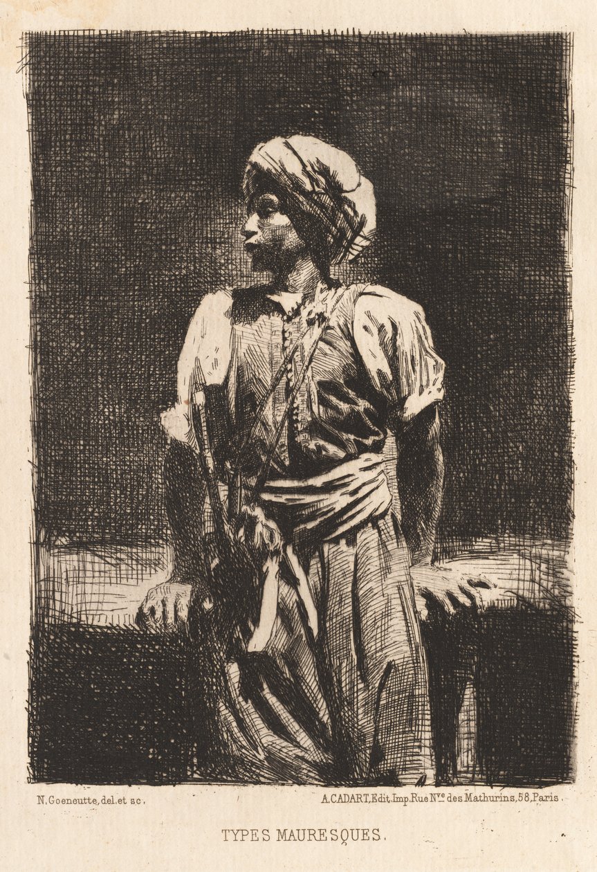 Tipos mouriscos, 1875. de Norbert Goeneutte
