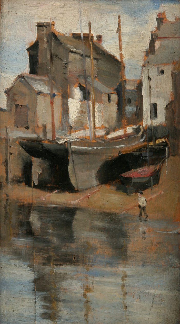Barcos e casas de campo de Norman Garstin